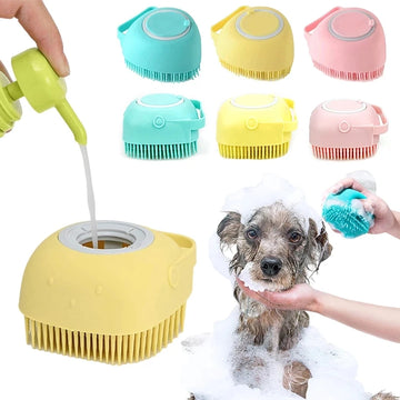 Massage Brush with Shampoo Dispenser